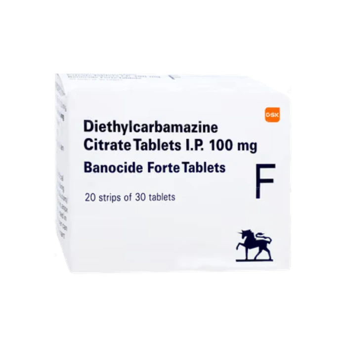 Banocide Forte 100 mg (Diethylcarbamazine)