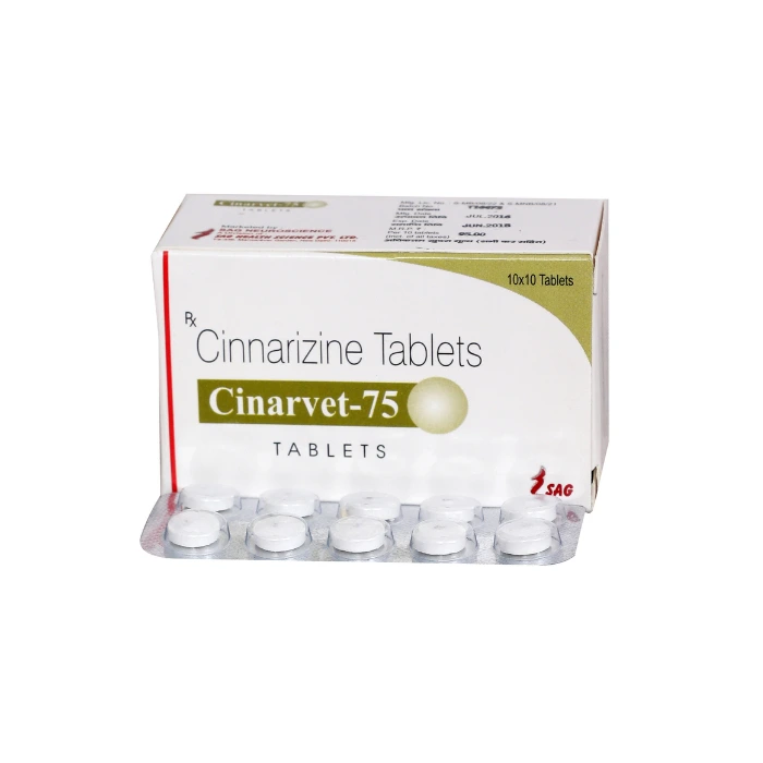 Cinnarizine 75 mg Tablet
