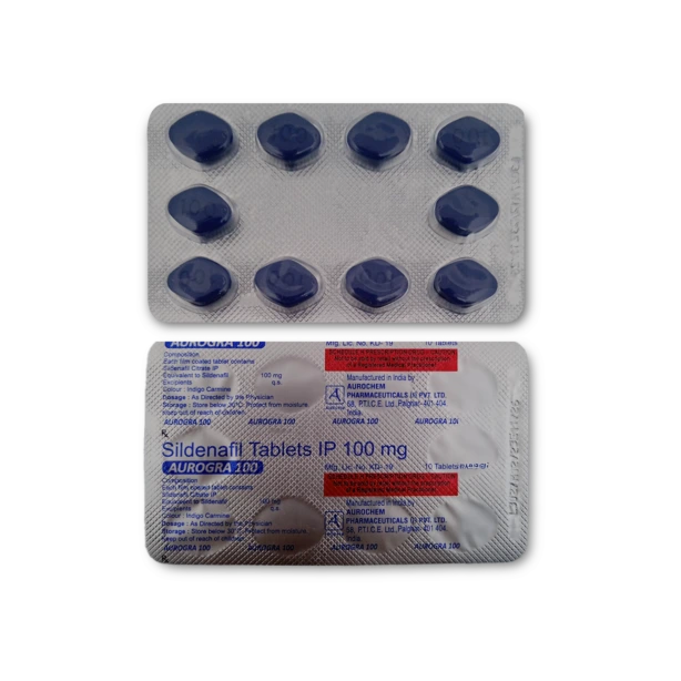 Aurogra 100 mg tablets