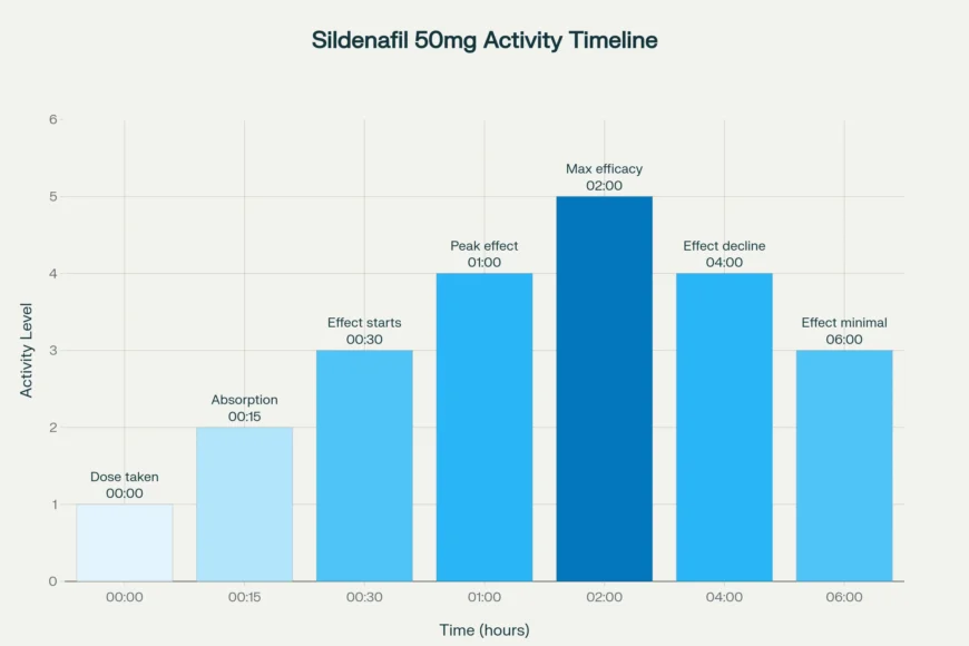 sildenafil 50 mg activity timeline